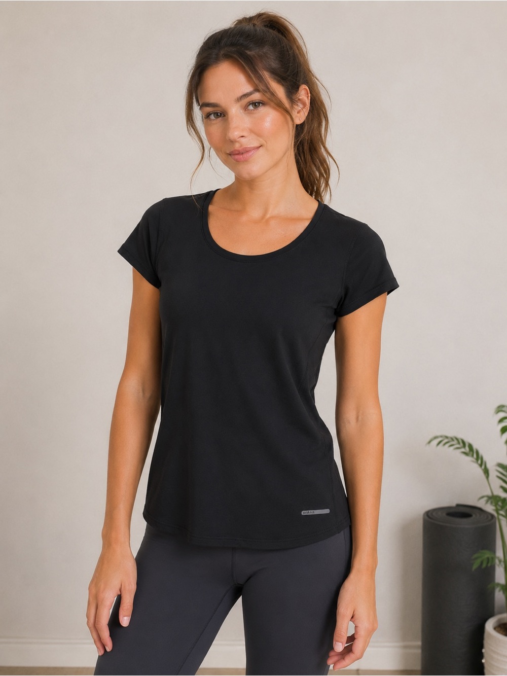 prAna Black Athletic Yoga Top - Size Small - Workout - Training - Activewear Tee